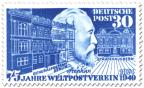 Stamp: 75 Jahre Weltpostverein