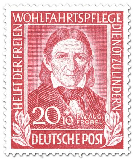 Stamp: Pädagoge Friedrich Fröbel (Pädagoge)