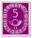 Stamp: Posthorn 5 Pfennige
