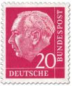 Stamp: Bundespräsident Theodor Heuss 20