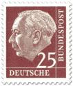 Stamp: Bundespräsident Theodor Heuss 25