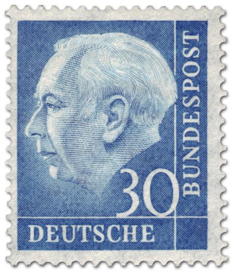 Stamp: Bundespräsident Theodor Heuss 30
