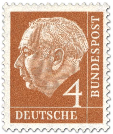 Stamp: Bundespräsident Theodor Heuss 4