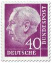 Stamp: Bundespräsident Theodor Heuss 40