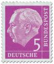 Stamp: Bundespräsident Theodor Heuss 5