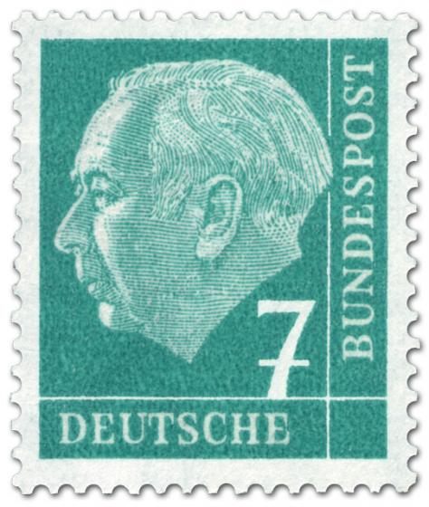 Stamp: Bundespräsident Theodor Heuss 7