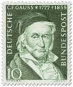 Stamp: Carl Friedrich Gaus (Mathematiker, Physiker)