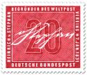 Stamp: Unterschrift von Heinrich von Stephan (Mitbegründer des Weltpostvereins)