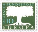 Stamp: Europamarke Baum 1958