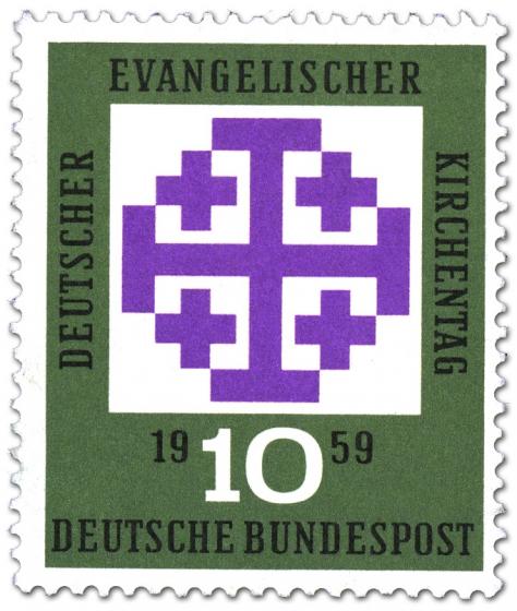 Stamp: Evangelischer Kirchentag München 1959 (Kreuze)