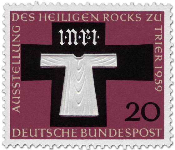 Stamp: Ausstellung des Heiligen Rock zu Trier 1959