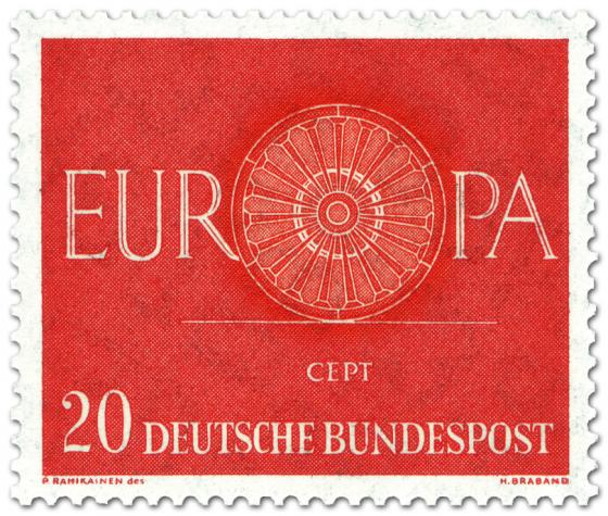 Stamp: Europamarke 1960 (Wagenrad) 20
