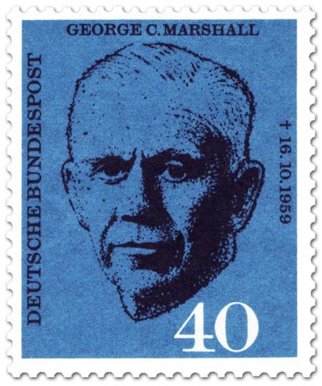 Stamp: General George C. Marschall (Fiedensnobelpreis 1953)