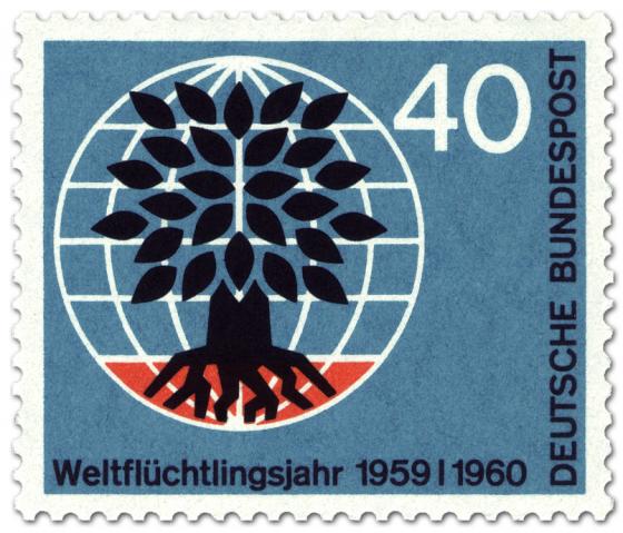 Stamp: Weltflüchtlingstag (Baum, Weltkugel) 40