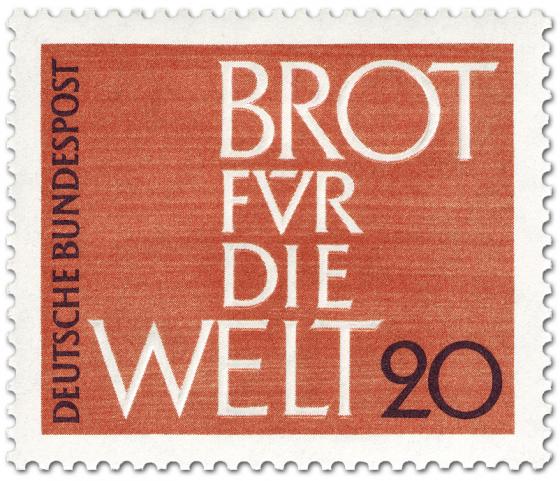 Stamp: Brot für die Welt 1962