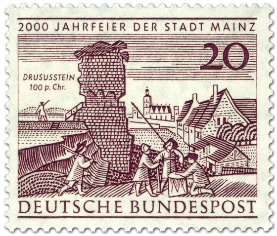 Stamp: Drususstein in Mainz (2000 Jahr Feier)