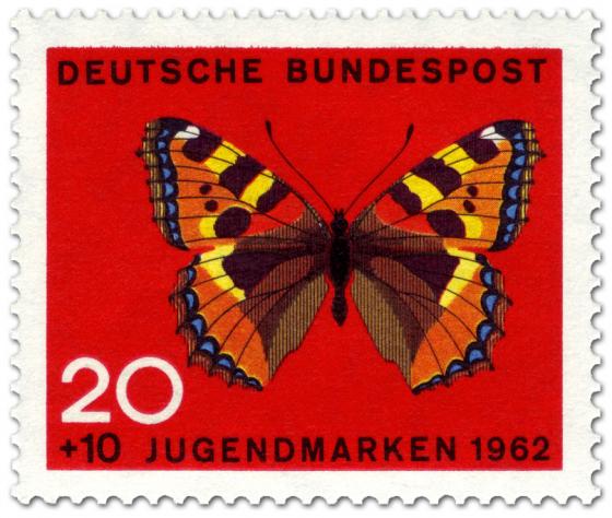 Stamp: Schmetterling Kleiner Fuchs (Aglais Urticae)