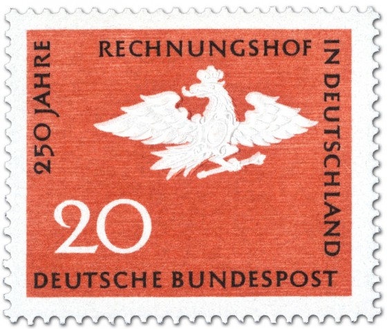 Stamp: Adler mit Krone und Zepter (250 Jahre Rechnungshof)
