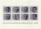 Stamp: Briefmarkenblock Deutscher Widerstand (20. Jahrestag Attentat auf Hitler)