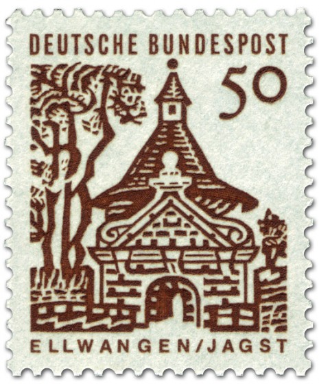Stamp: Schloss Ellwangen / Jagst