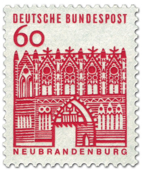 Stamp: Treptower Tor / Neubrandenburg