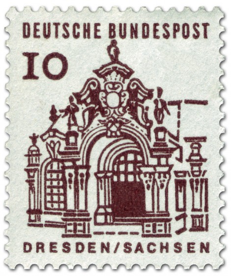 Stamp: Zwinger, Dresden / Sachsen