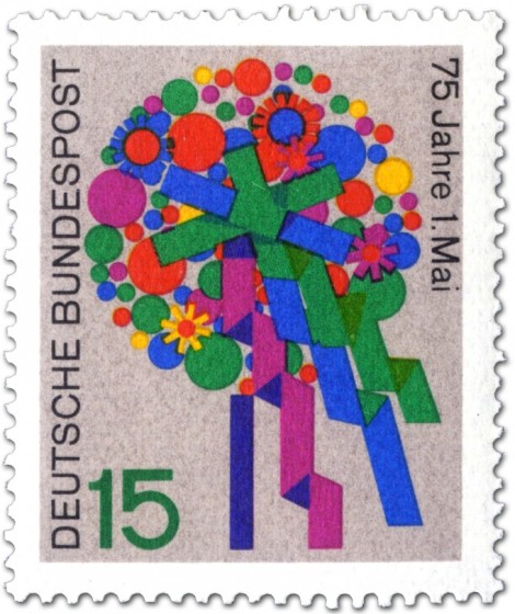 Stamp: Blumenstrauß zum 1. Mai (Tag der Arbeit)
