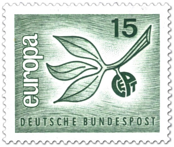 Stamp: Europamarke 1965 (Zweig mit Blättern)