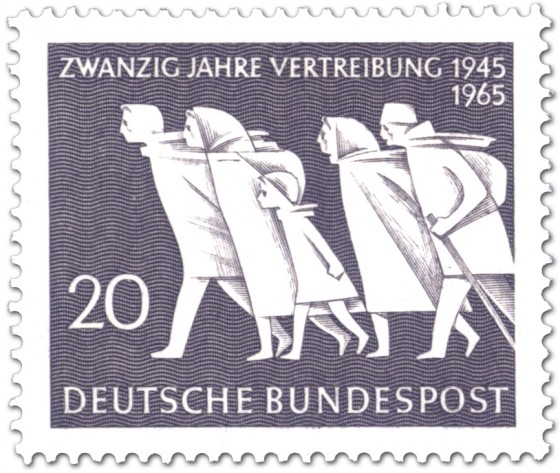 Stamp: Fliehende Menschen (20 Jahre Vertreibung)