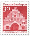 Stamp: Nordertor Flensburg, Schleswig (Rot)