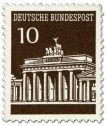 Stamp: Brandenburger Tor 10 (Braun)