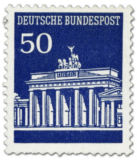 Stamp: Brandenburger Tor 40 Marineblau