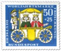 Stamp: Froschkönig: Kutsche mit Prinzessin und Prinz