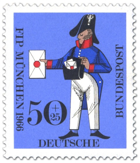 Stamp: Preußischer Briefträger (Kongress Philatelistenverband)