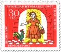 Stamp: Tochter mit Gold überschüttet (mit Hahn)