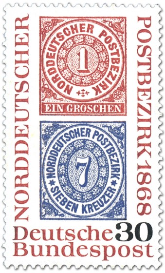 Stamp: Briefmarken: 100 Jahre Norddeutscher Postbezirk