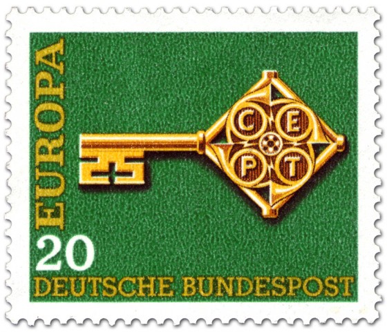 Stamp: Europamarke 1968 (Schlüssel)