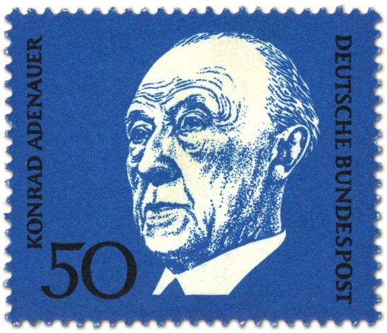 Stamp: Konrad Adenauer (Deutscher Bundeskanzler)