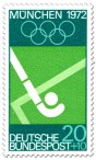 Stamp: Feldhockey / Schläger und Kugel (München 1972)