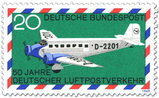 Stamp: Junkers Ju 52 Luftpost