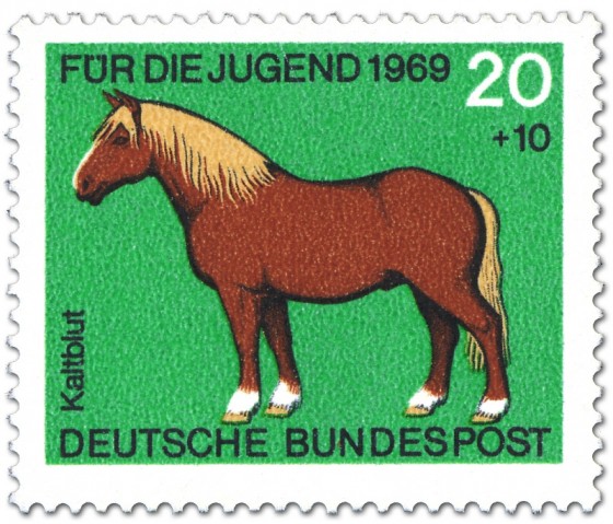 Stamp: Kaltblut Pferd