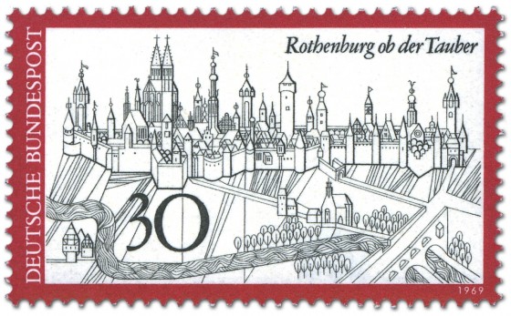 Stamp: Rothenburg Ob Der Tauber Stadtansicht