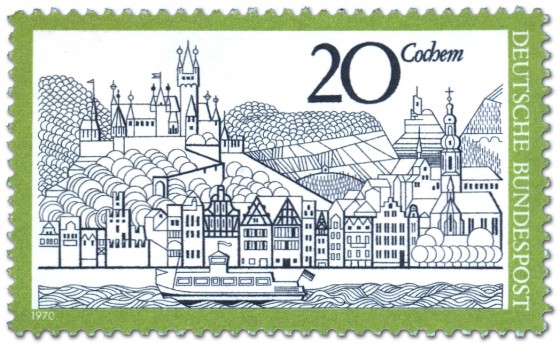 Stamp: Cochem an der Mosel (Stadtansicht)