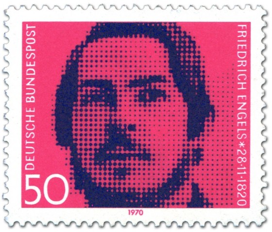 Stamp: Friedrich Engels Publizist Sozialist