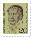 Stamp: Georg Wilhelm Friedrich Hegel (Philosoph)