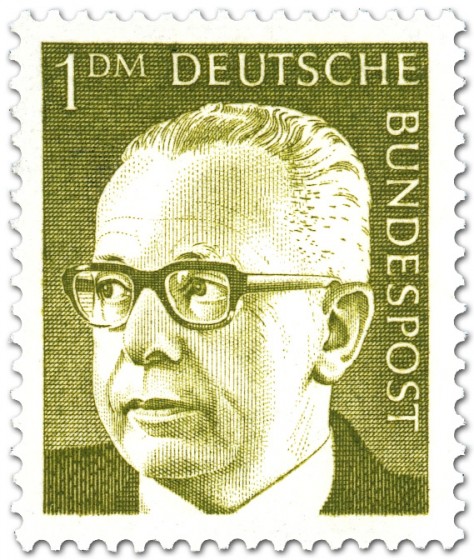 Stamp: Gustav Heinemann (1 DM)