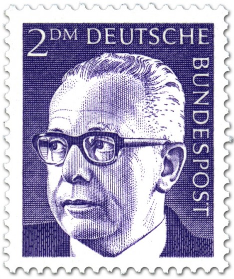Stamp: Gustav Heinemann (2 DM)