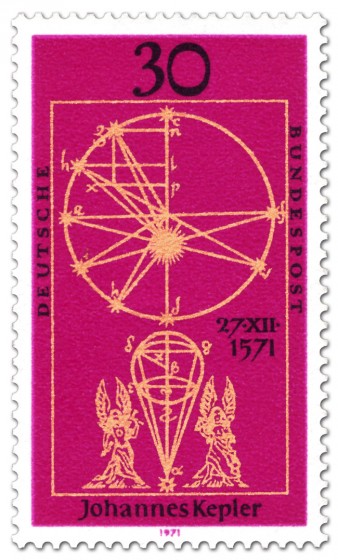 Stamp: Erde Kugel Modell Johannes Kepler