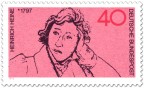 Stamp: Zeichnung von Heinrich Heine (Dichter)