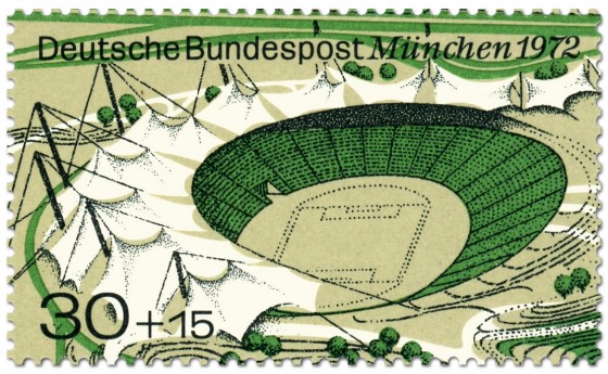 Stamp: Olympiastadion München 1972